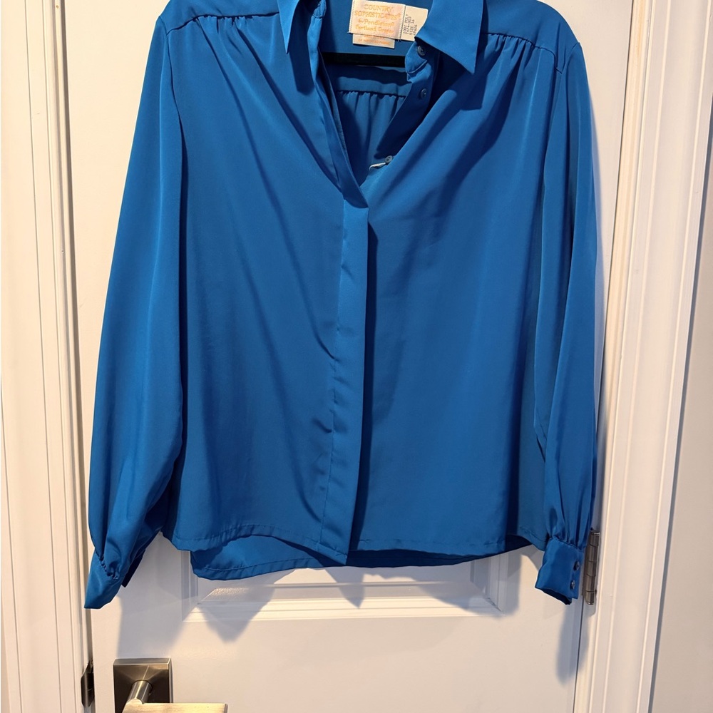 Pendleton Classic Blue Women's Blouse